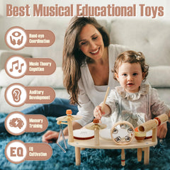 Vanplay Kids Drum Set maracas: bright shaking rhythms and joyful pretend play