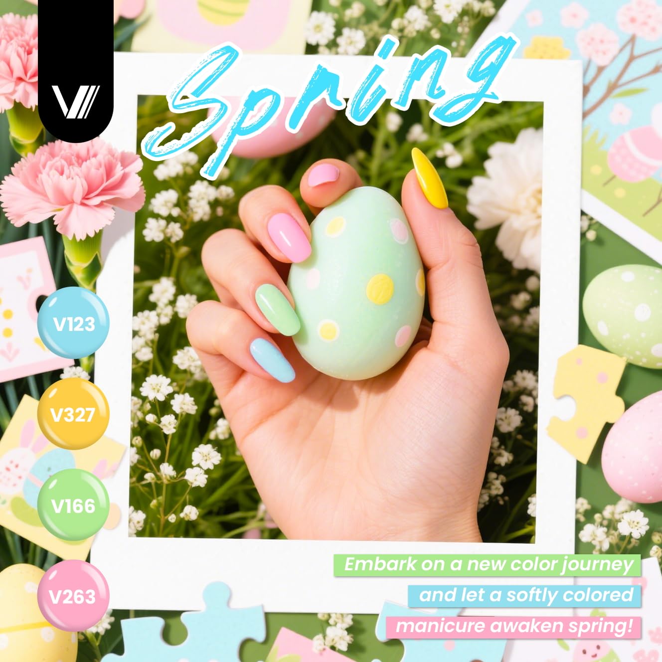 Vanreesa glossy top coat adds high shine and durability to nails