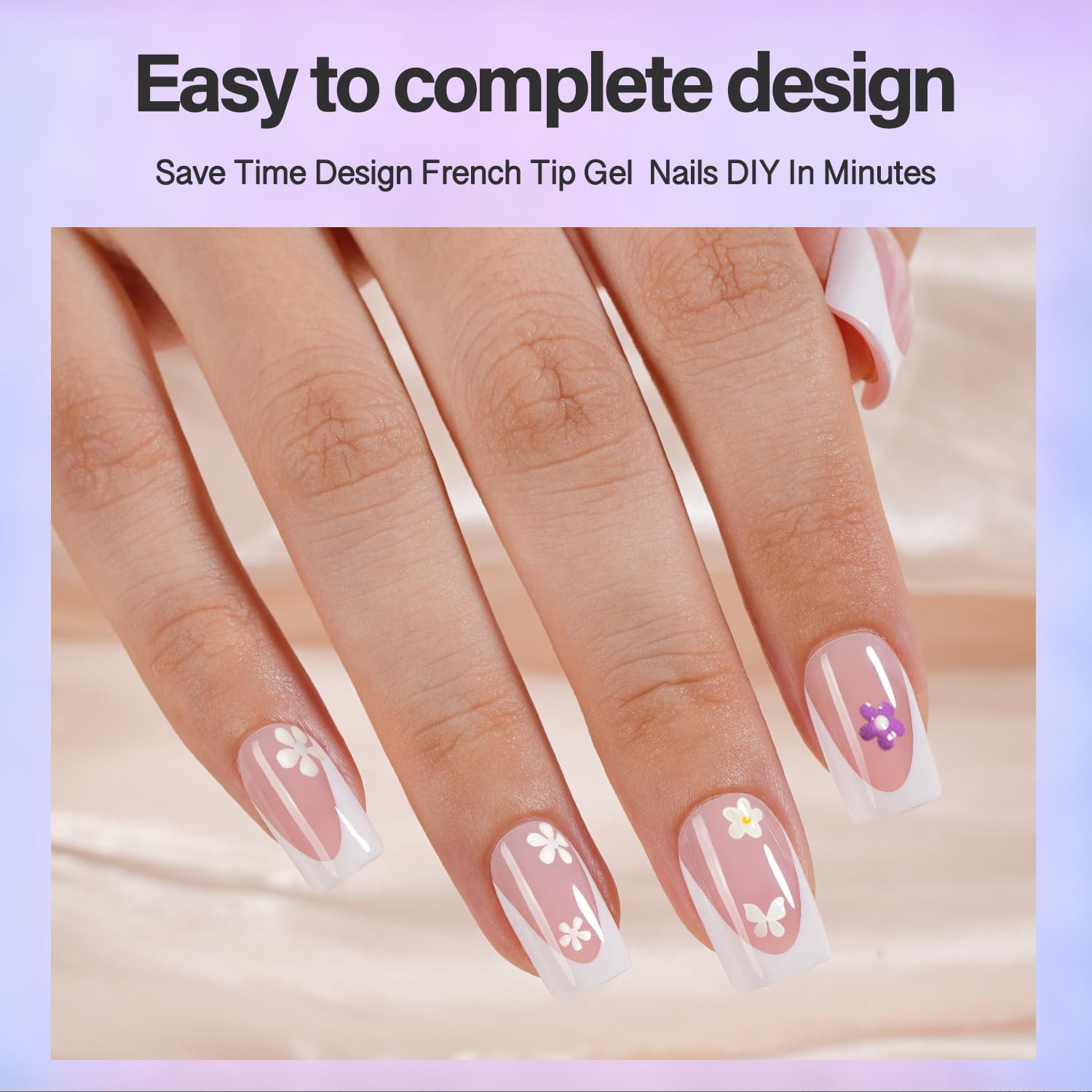Vansiho soft gel nail tips with adhesion surface for durable wear