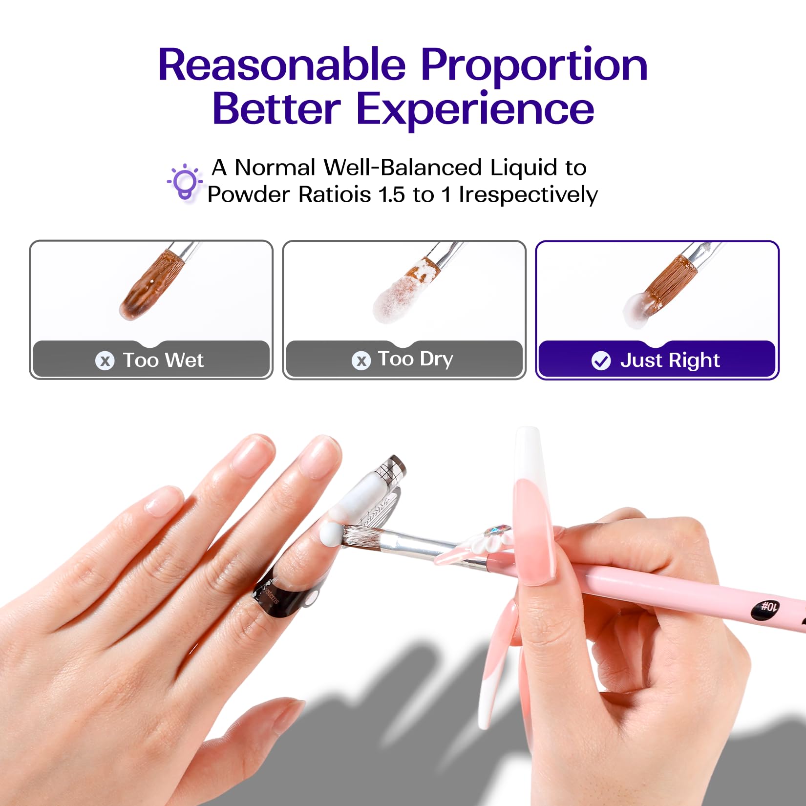 VANSISOS acrylic liquid enables easy application for beginners with quick dry