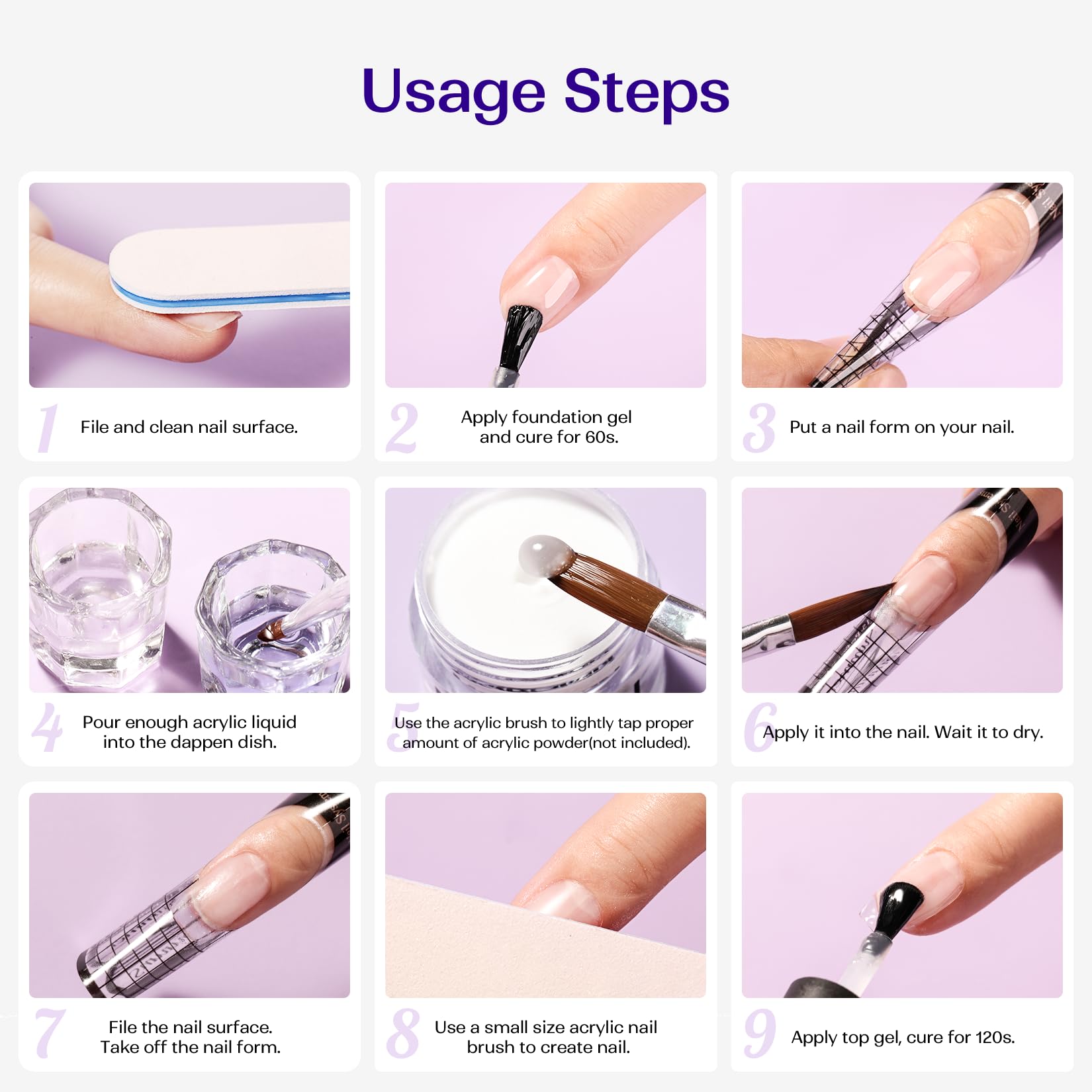 VANSISOS nail liquid in action at home salon settings