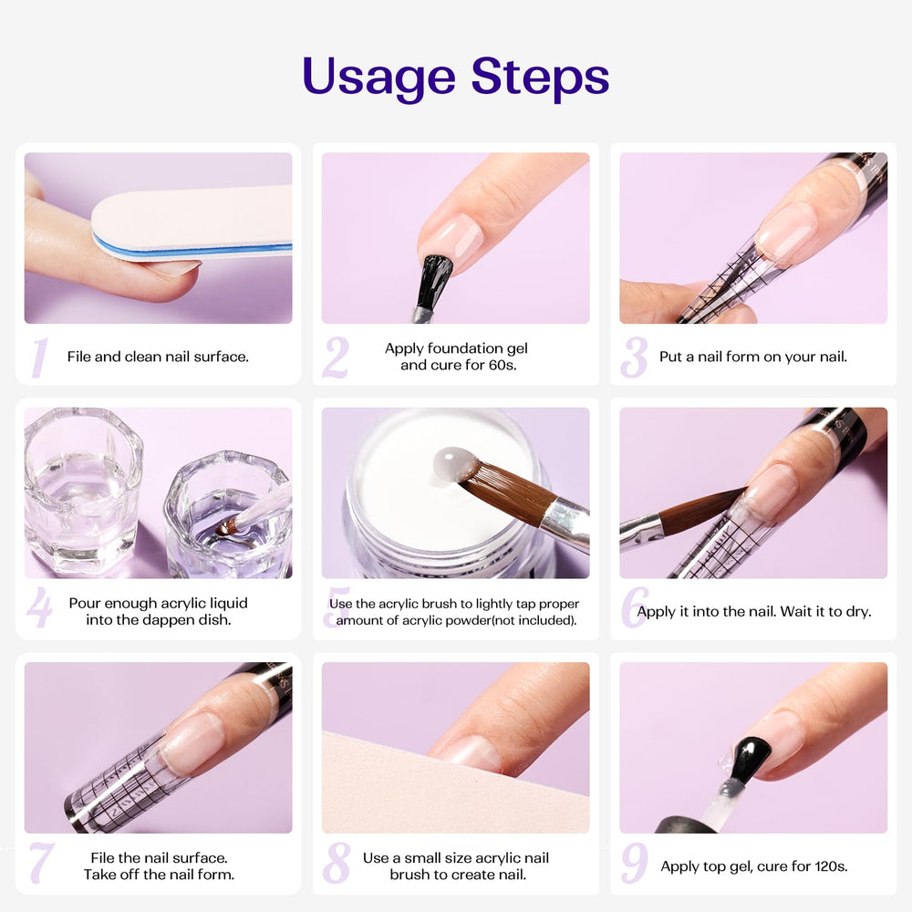 VANSISOS nail liquid in action at home salon settings