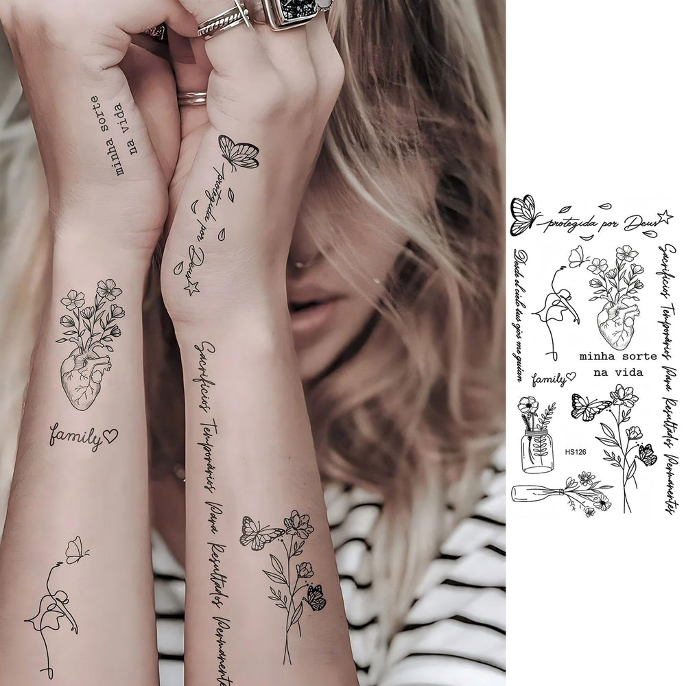 VANTATY arm wrist shoulder tattoo stickers for easy updates