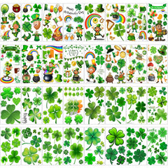 VANTATY green shamrocks tattoos for St. Patrick's Day, easy party wear.