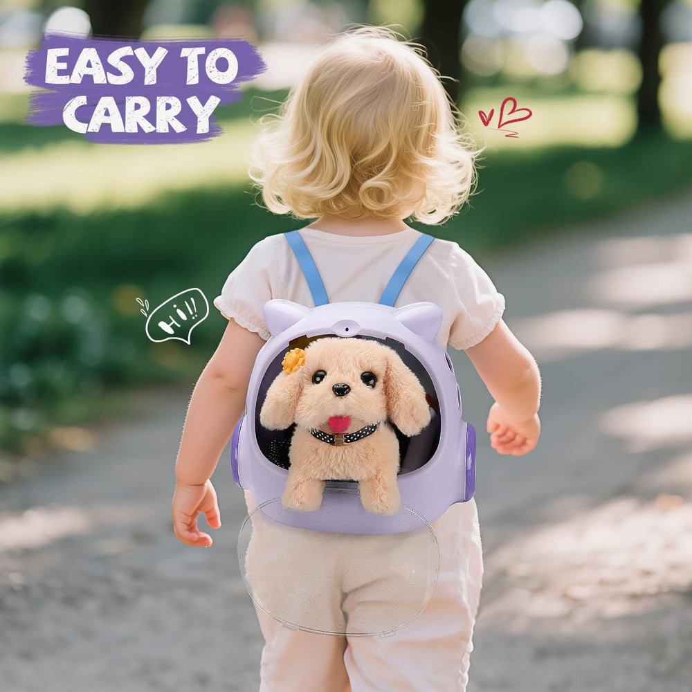 Vanvimen robot dog leash enables guided outdoor pretend walks and exploration.