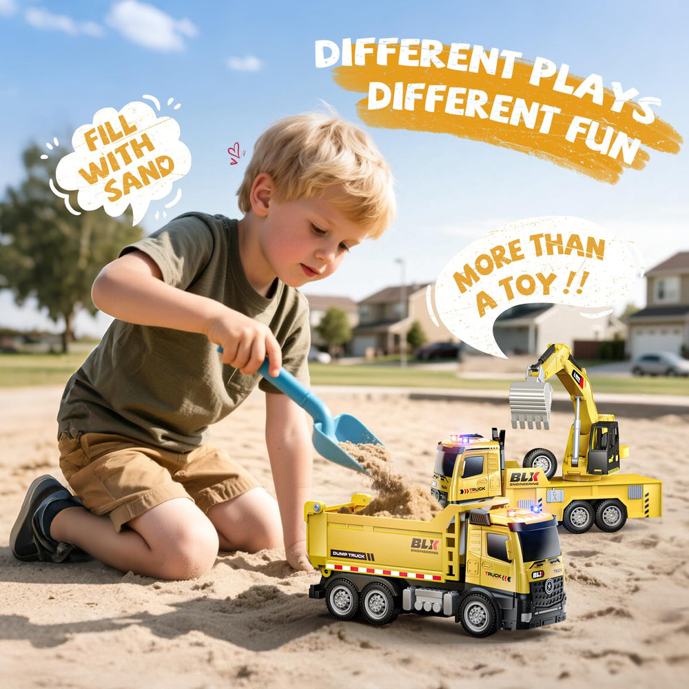Vanvimen construction vehicles gift box for young engineers