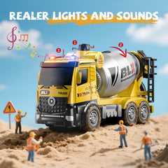 Vanvimen crane truck toy with rotating parts and lights for interactive building