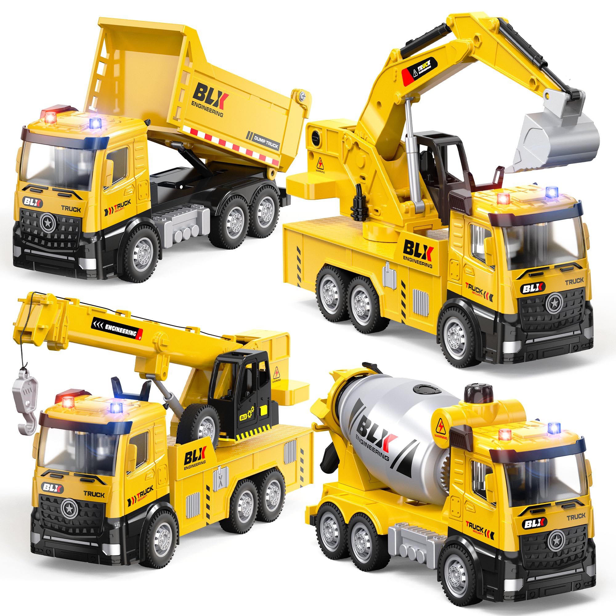 Vanvimen excavator toy with lights for engaging construction play