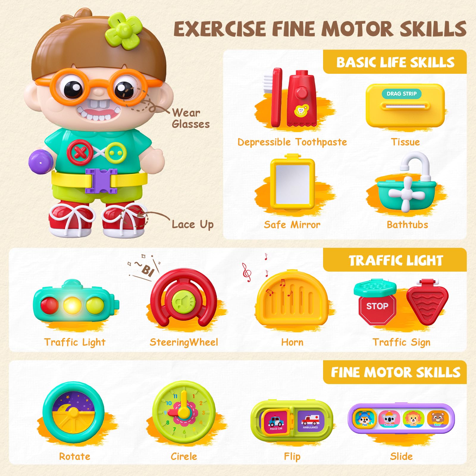 Vanvimen toddler busy board gift idea for 1–2 year olds.