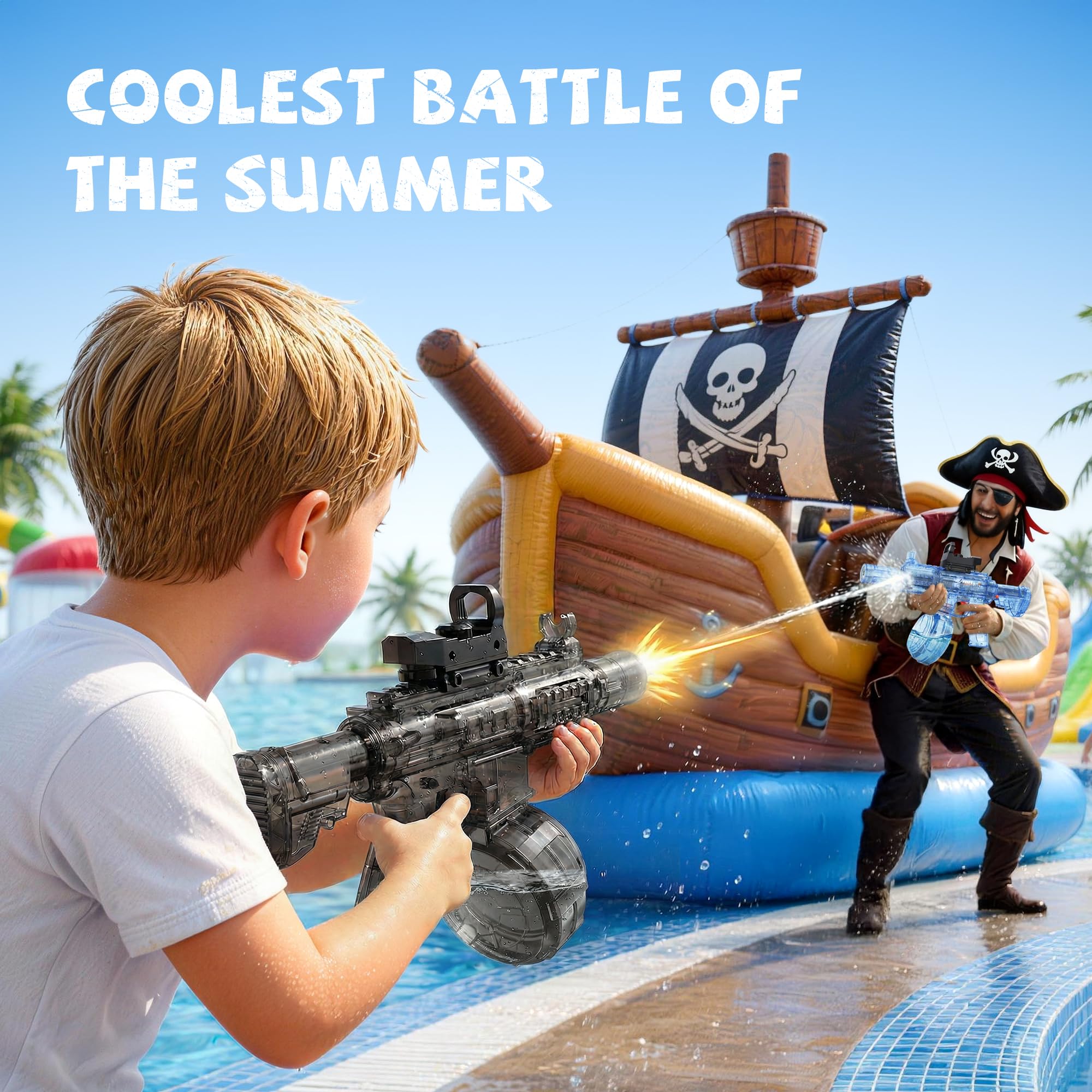 Vanvimen water gun with automatic breech for realistic feel