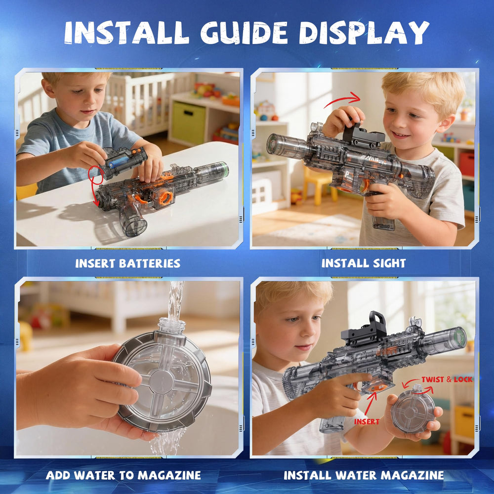 Vanvimen water gun BPA-free materials for safe outdoor use