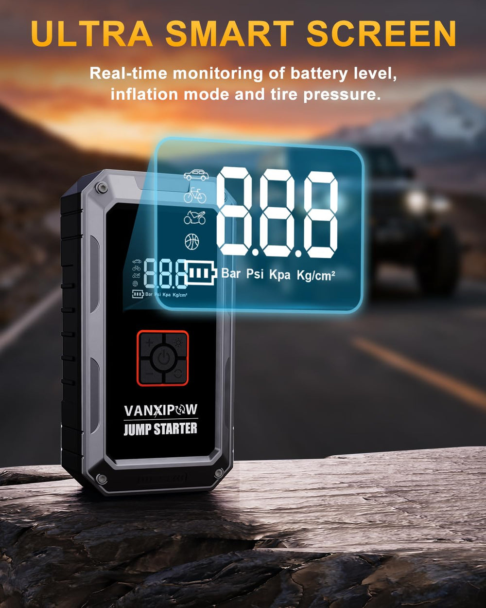 VANXIPOW M1 USB port charging for devices on the road