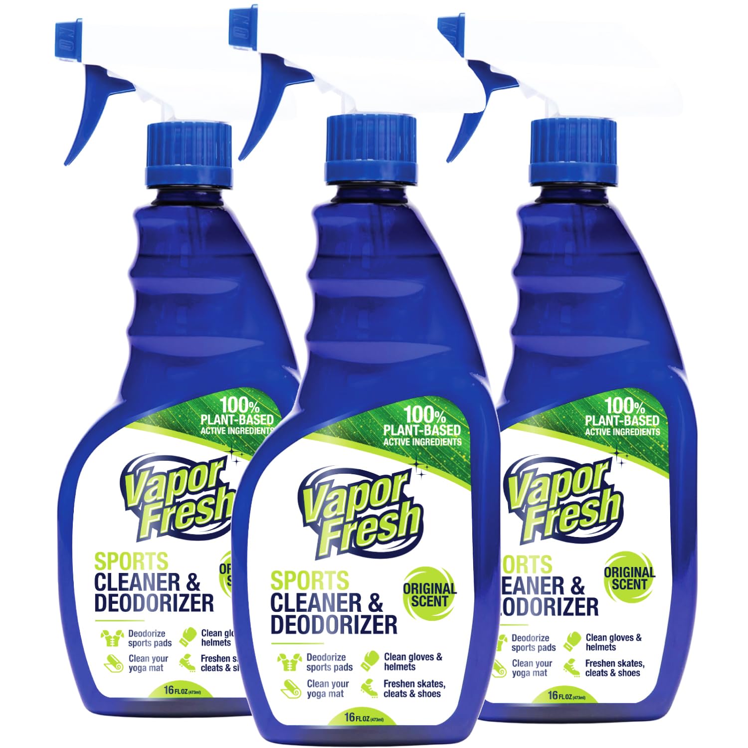 Vapor Fresh sports cleaner bottle deodorizing athletic gear