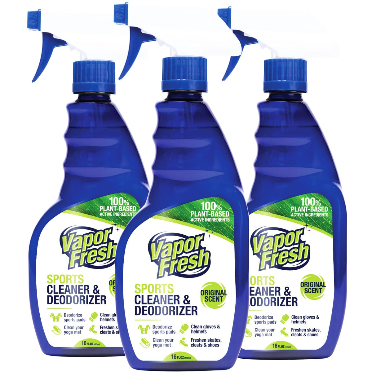 Vapor Fresh sports cleaner bottle deodorizing athletic gear