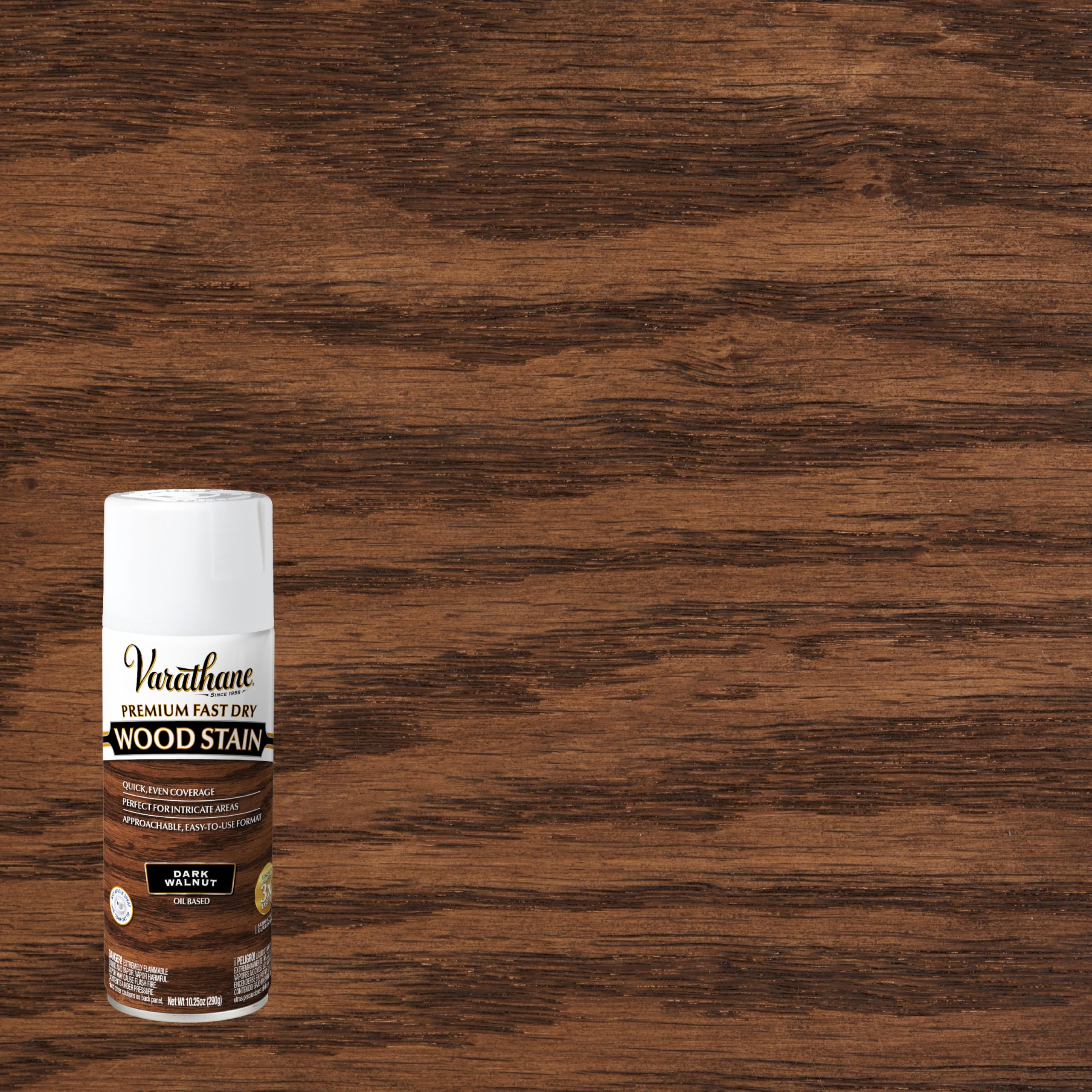 Varathane spray nozzle-angle enabling easy application in tight spaces.