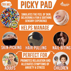 VarietyFidgets Picky Pad 10 cm size offers portable, discreet use for on-the-go focus.