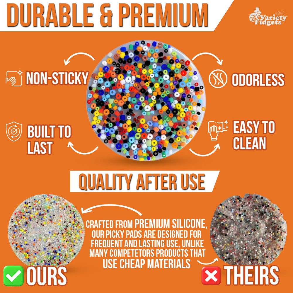 VarietyFidgets Picky Pad colorful beads engage senses to support calmer focus.