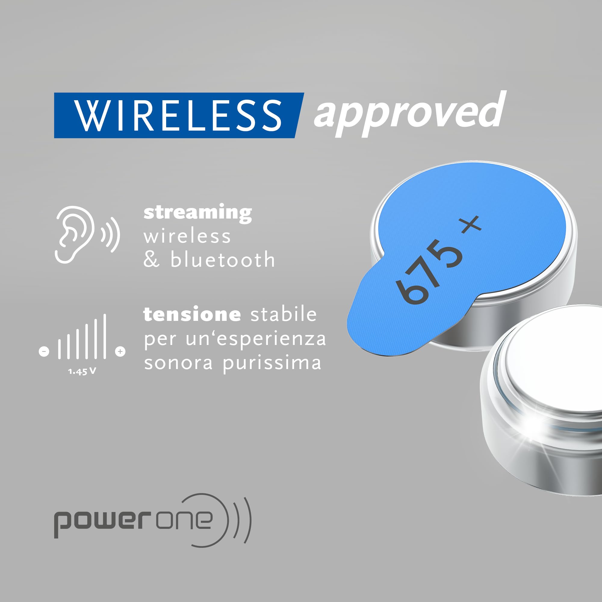 VARTA Power One 675 patented cathode technology helps maintain voltage and performance