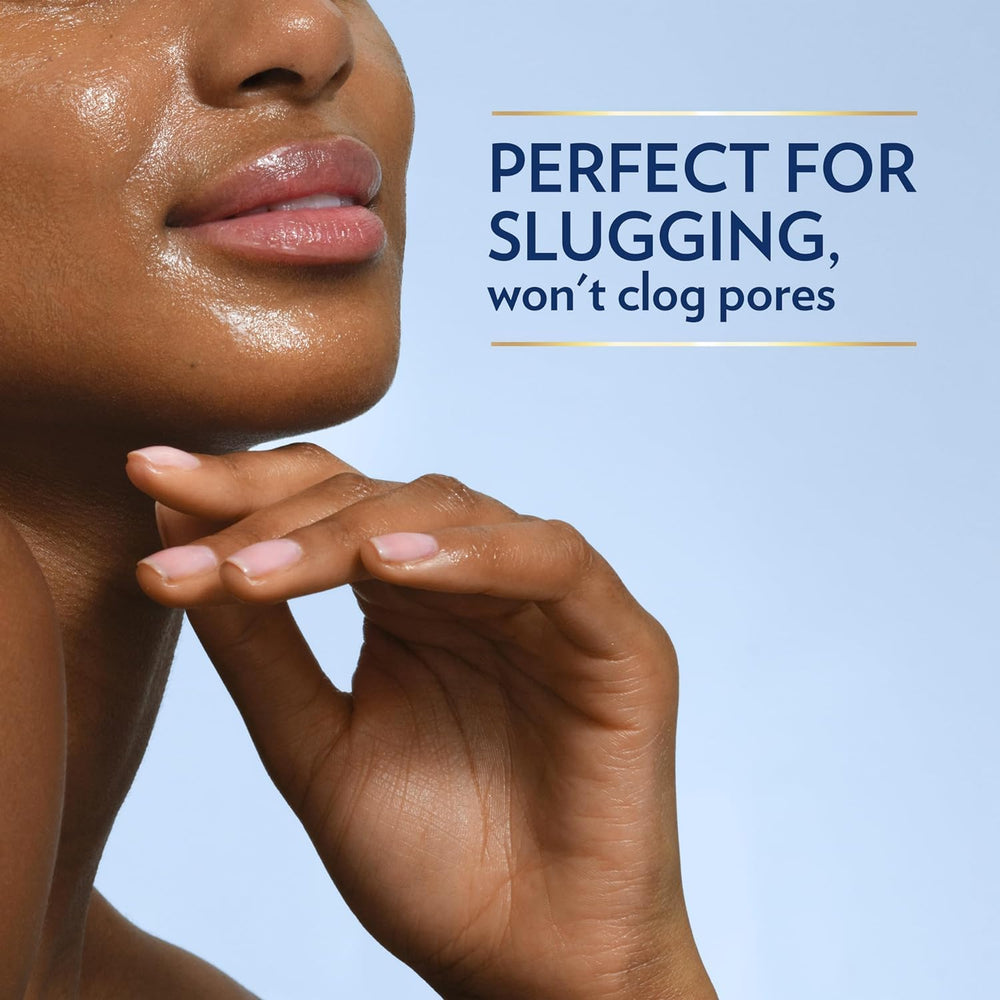 Vaseline on hands creating a protective long lasting barrier.