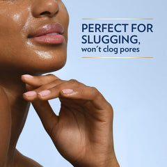 Vaseline on hands creating a protective long lasting barrier.