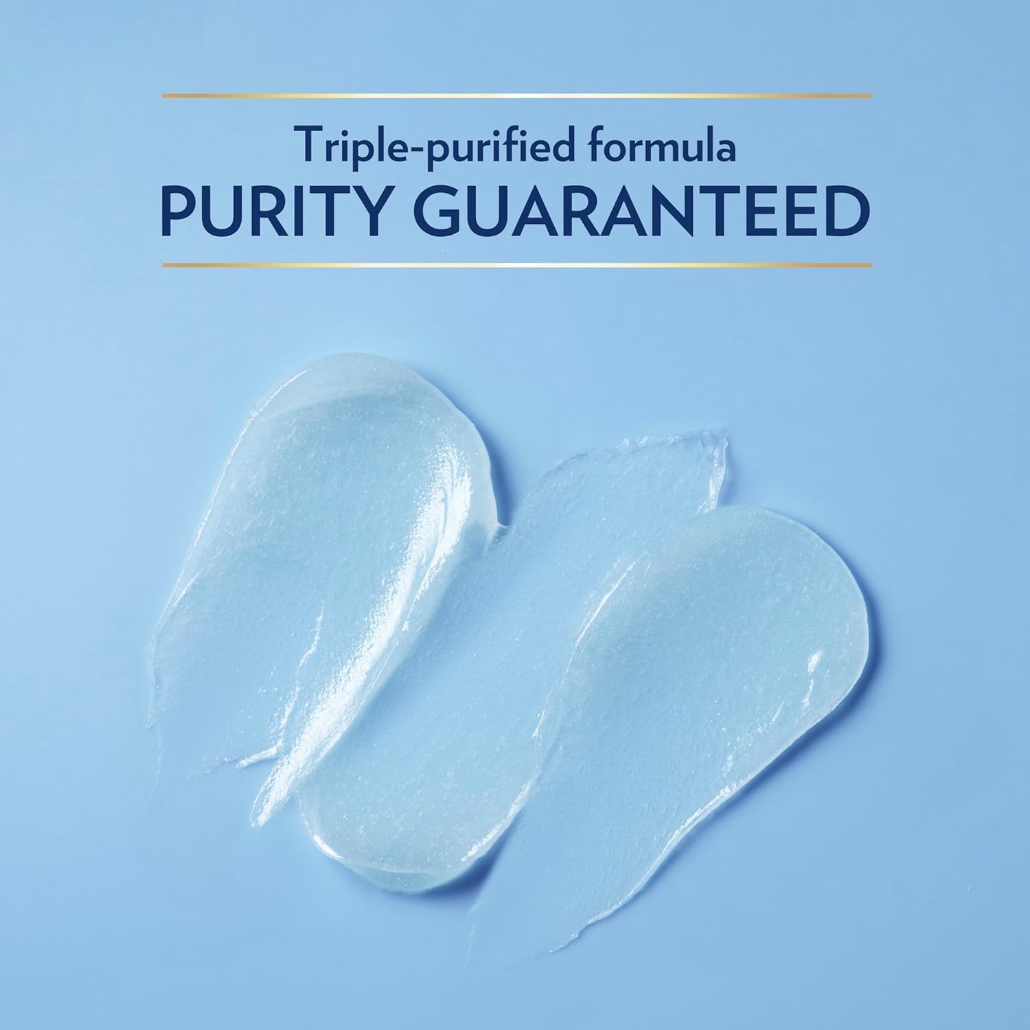 Vaseline packaging display highlighting fragrance-free hypoallergenic formula.
