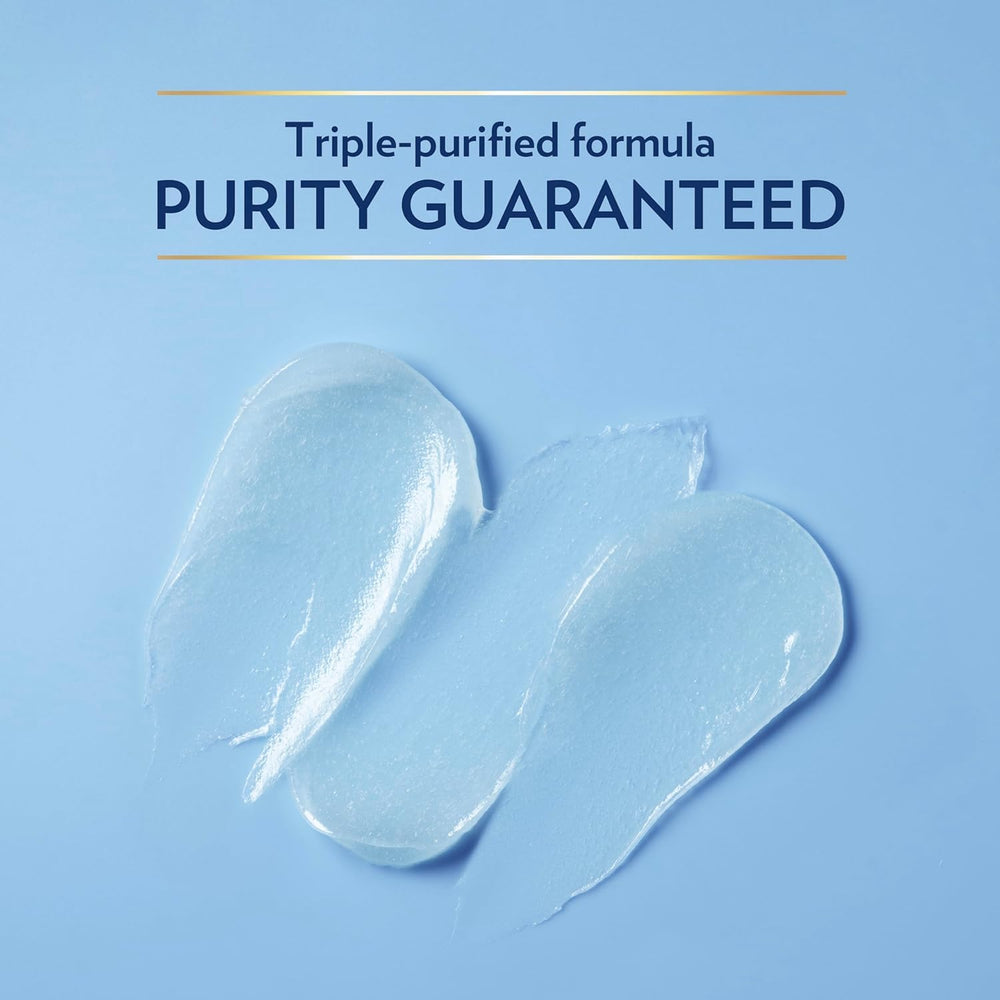 Vaseline packaging display highlighting fragrance-free hypoallergenic formula.