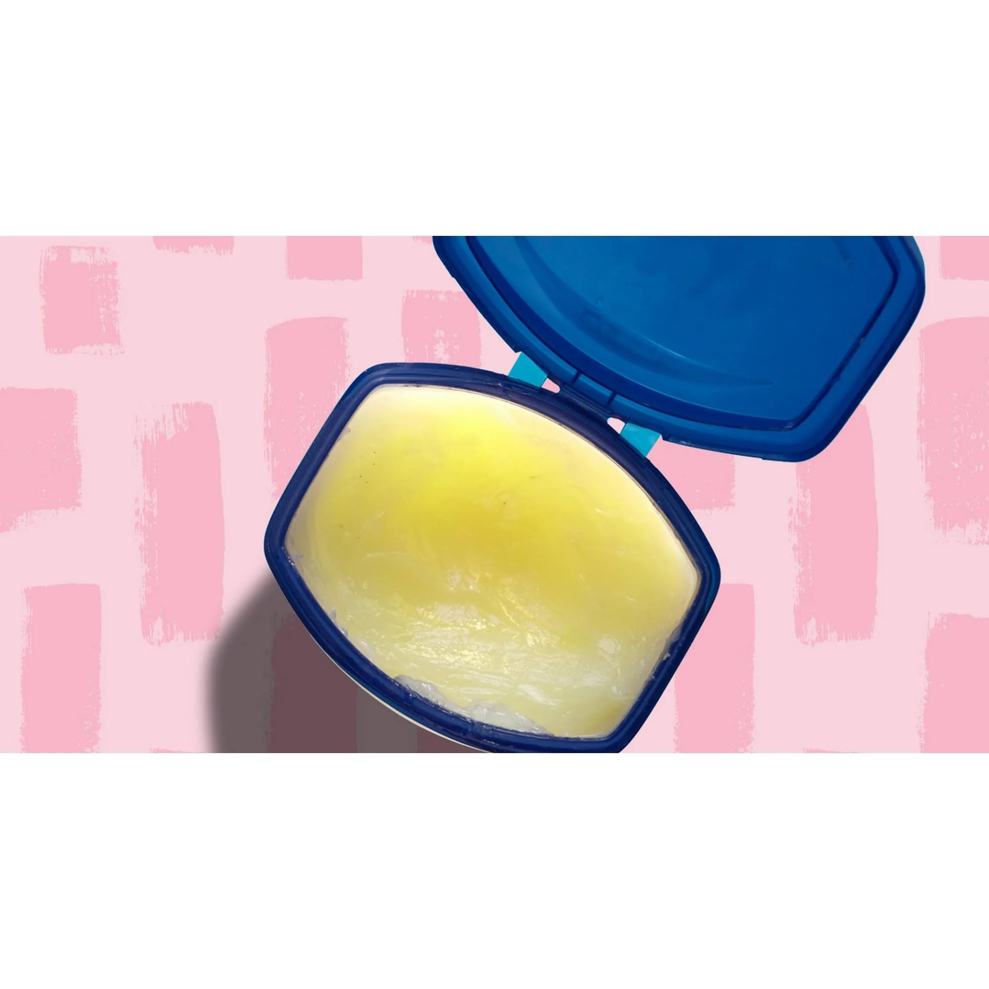 Vaseline Blueseal Applying on Baby Cheeks shows a light layer for delicate skin protection.