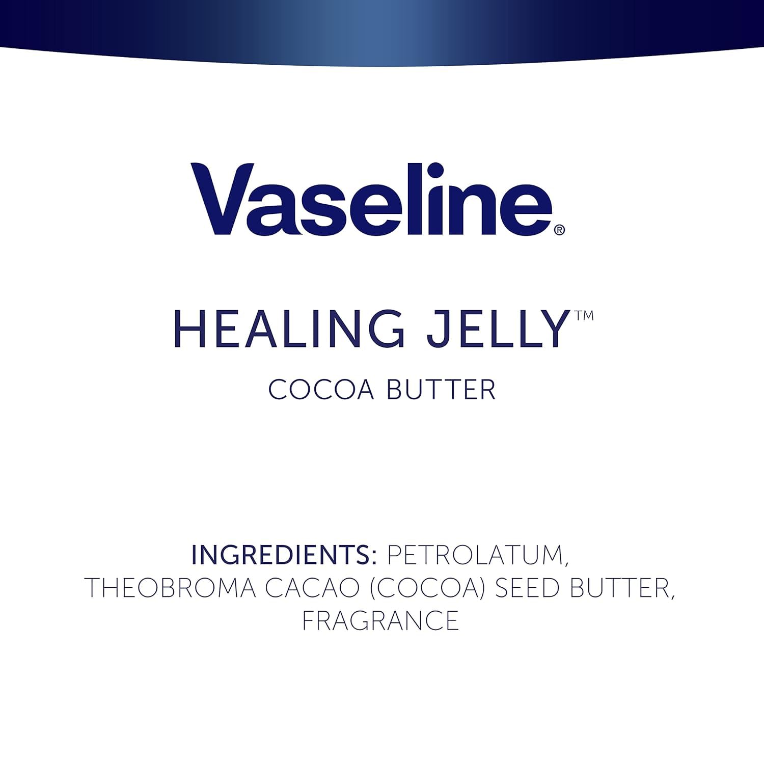 Vaseline Cocoa Butter Healing Jelly with cocoa fragrance for a light scent during use