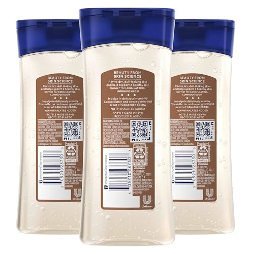 Vaseline Cocoa Radiant application demonstrates quick, non-greasy moisturization