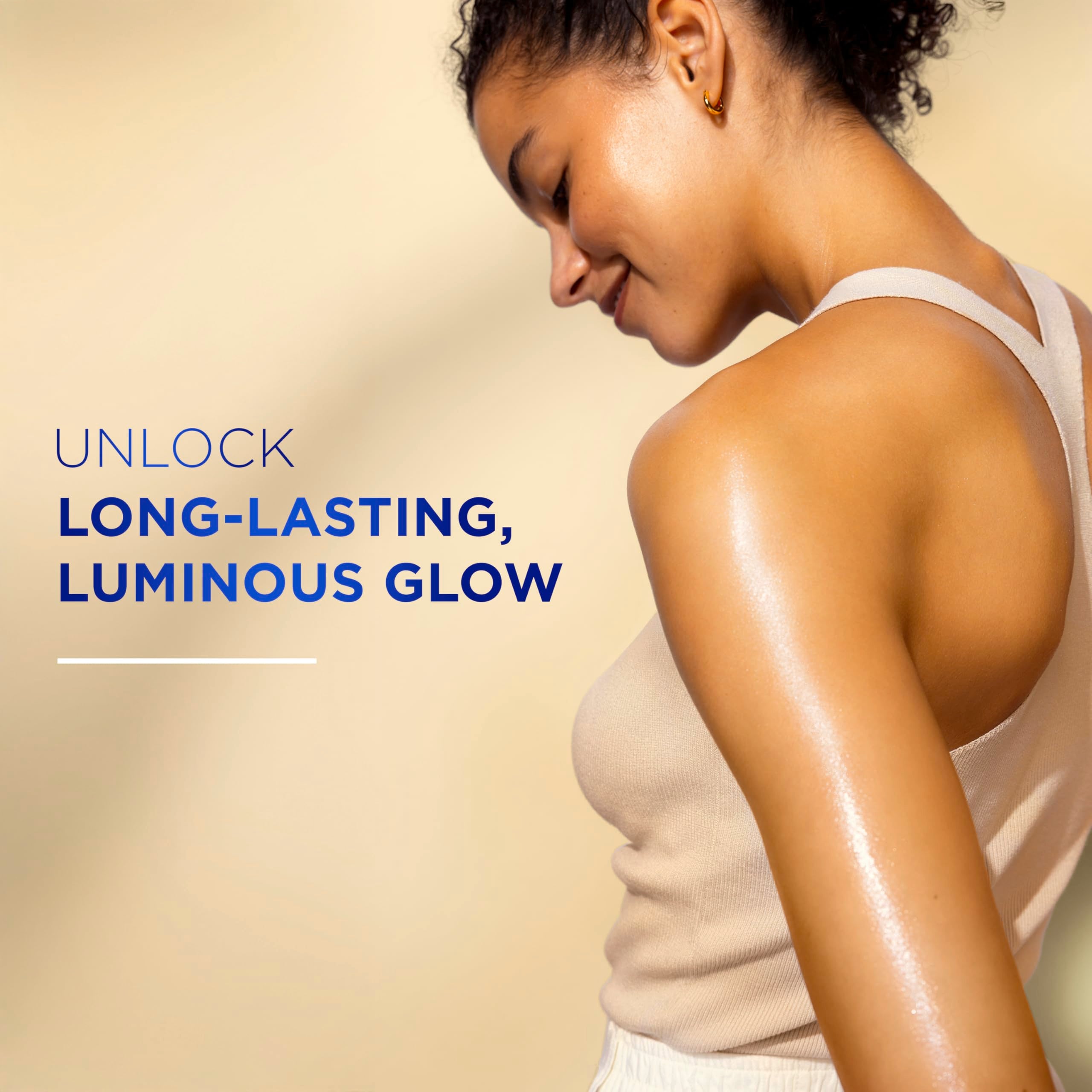 Vaseline Cocoa Radiant glow-look on hydrated skin