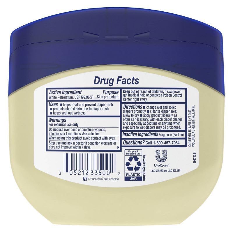 Vaseline heritage from 150 years supports trusted baby care.