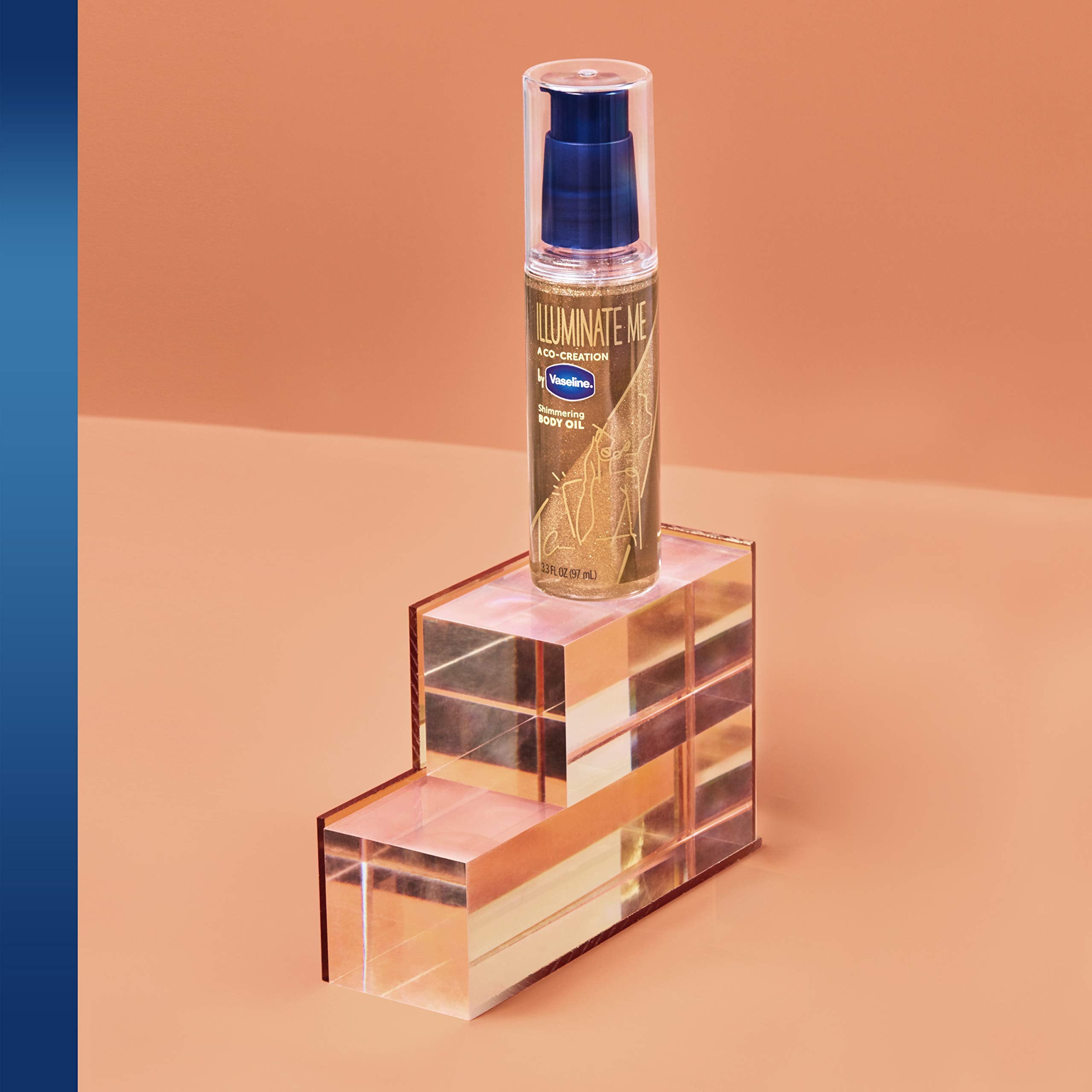 Apply after body butter for enhanced glow with Vaseline Illuminate Me