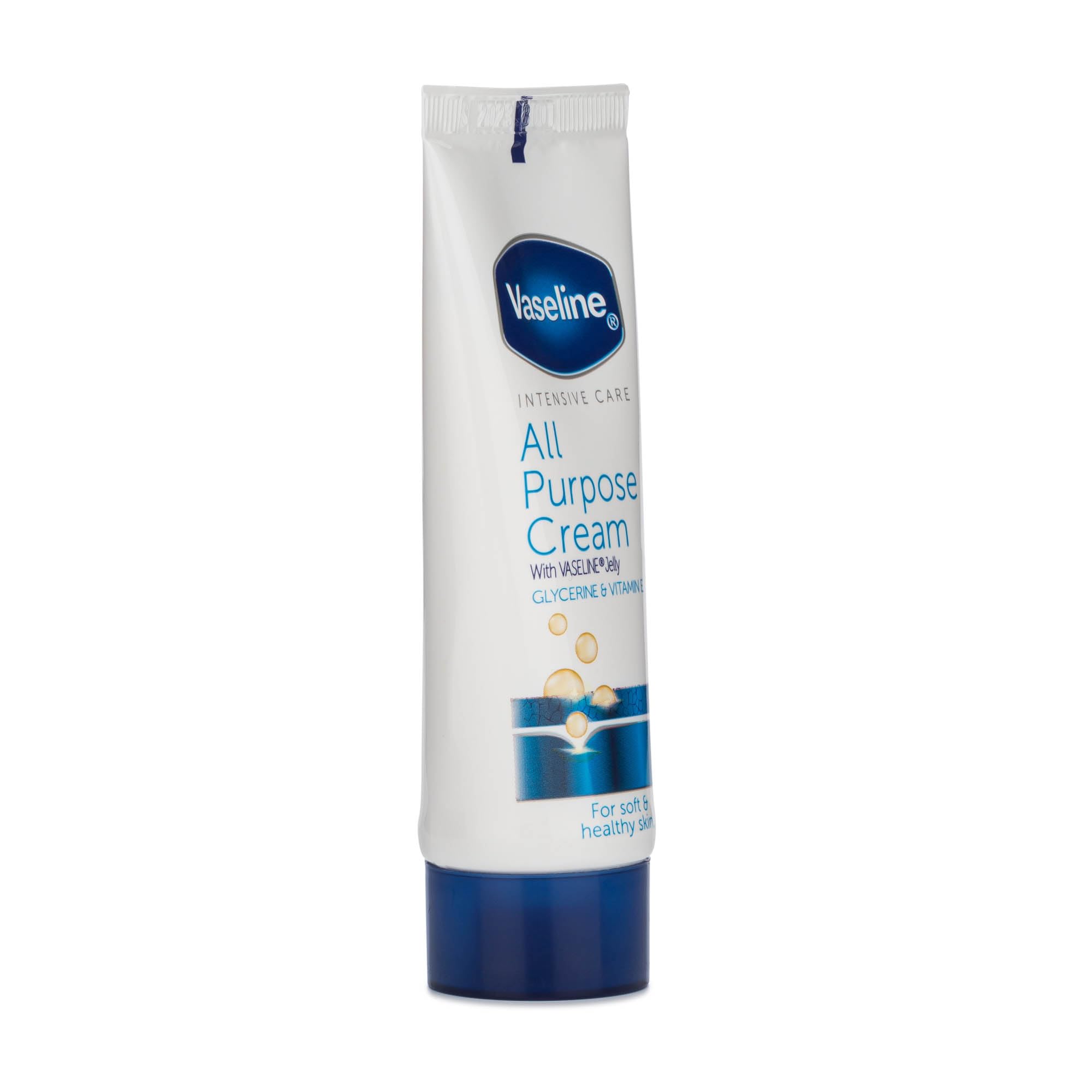Elbow treatment scene with Vaseline Intensive Care cream for rough skin