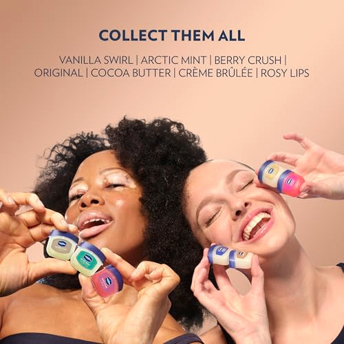 Vaseline Lip Therapy Cocoa Butter Mini ready in makeup bag for errands.