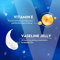 Vaseline Lip Therapy Cocoa Butter stick nourishes with warm moisture.