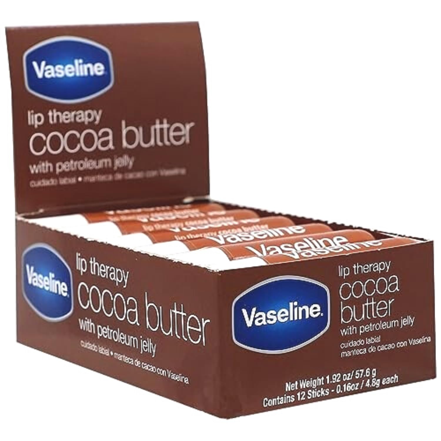 Close-up of Vaseline Cocoa Stick dispensing for mess-free application