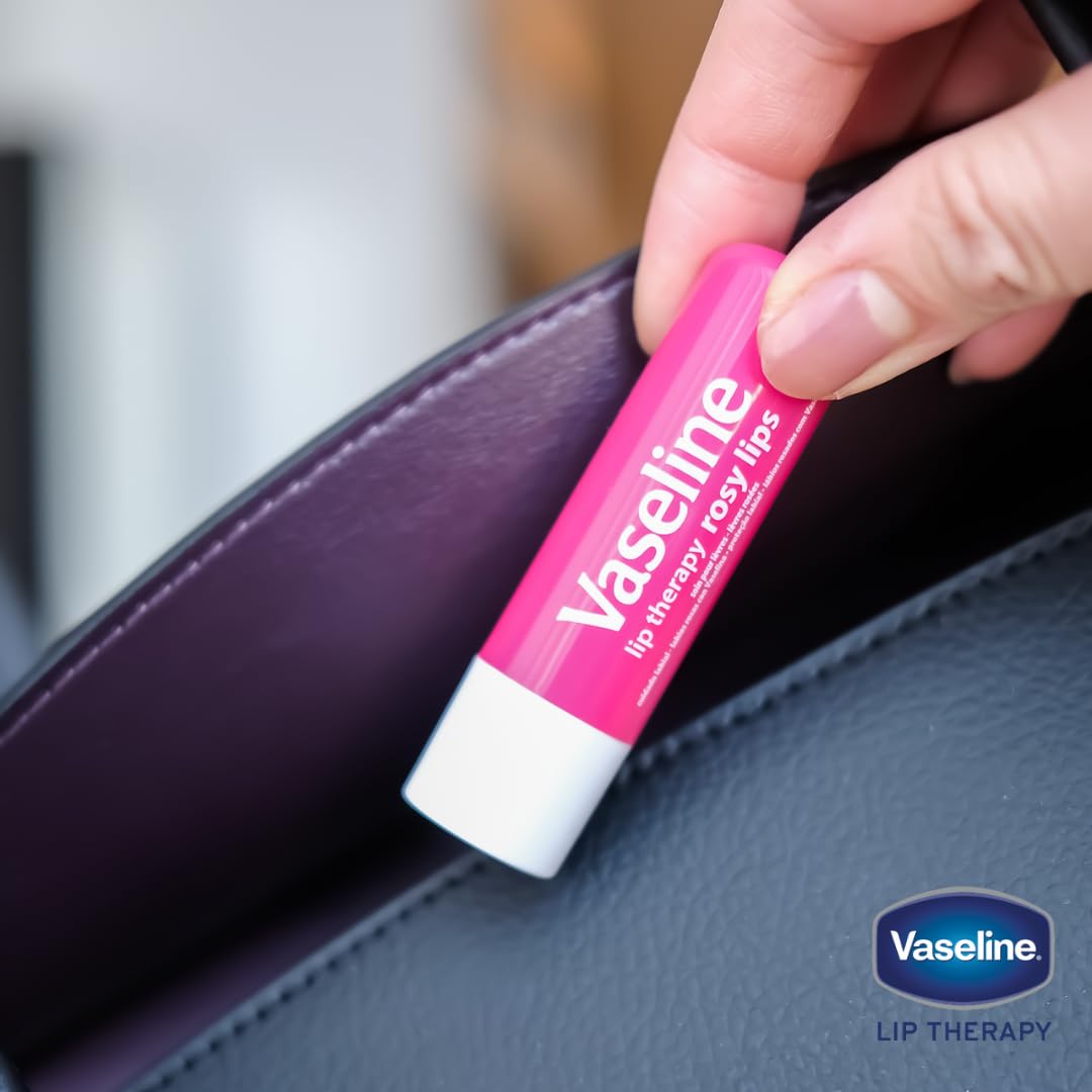Vaseline Lip Therapy on-the-go formula glides smoothly