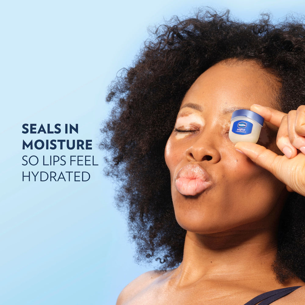 Original Mini lip balm with glossy finish for subtle shine.