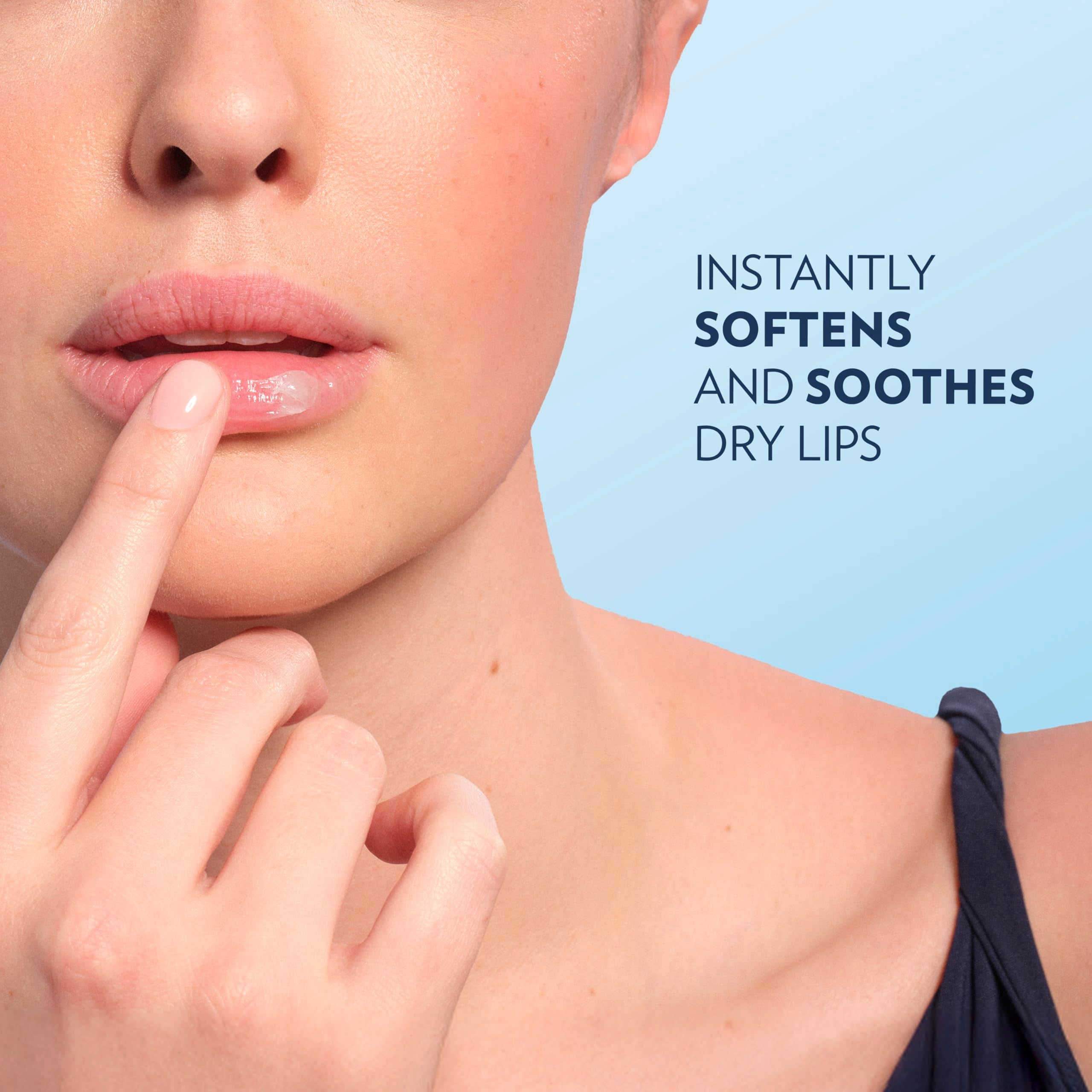 Pocket-size Vaseline Lip Therapy Original Mini for quick moisture on the go.
