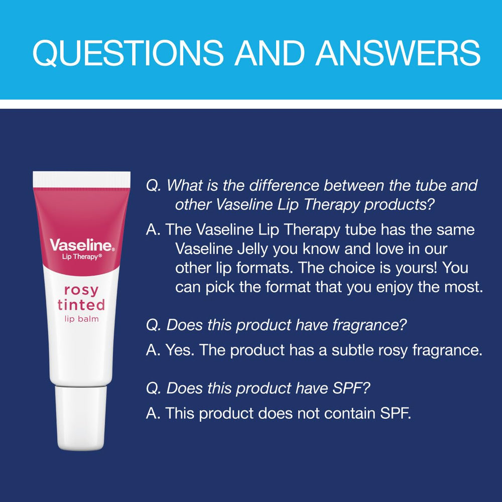 Vaseline Lip Therapy Rosy Lips relaxed lips after gentle application close-up.