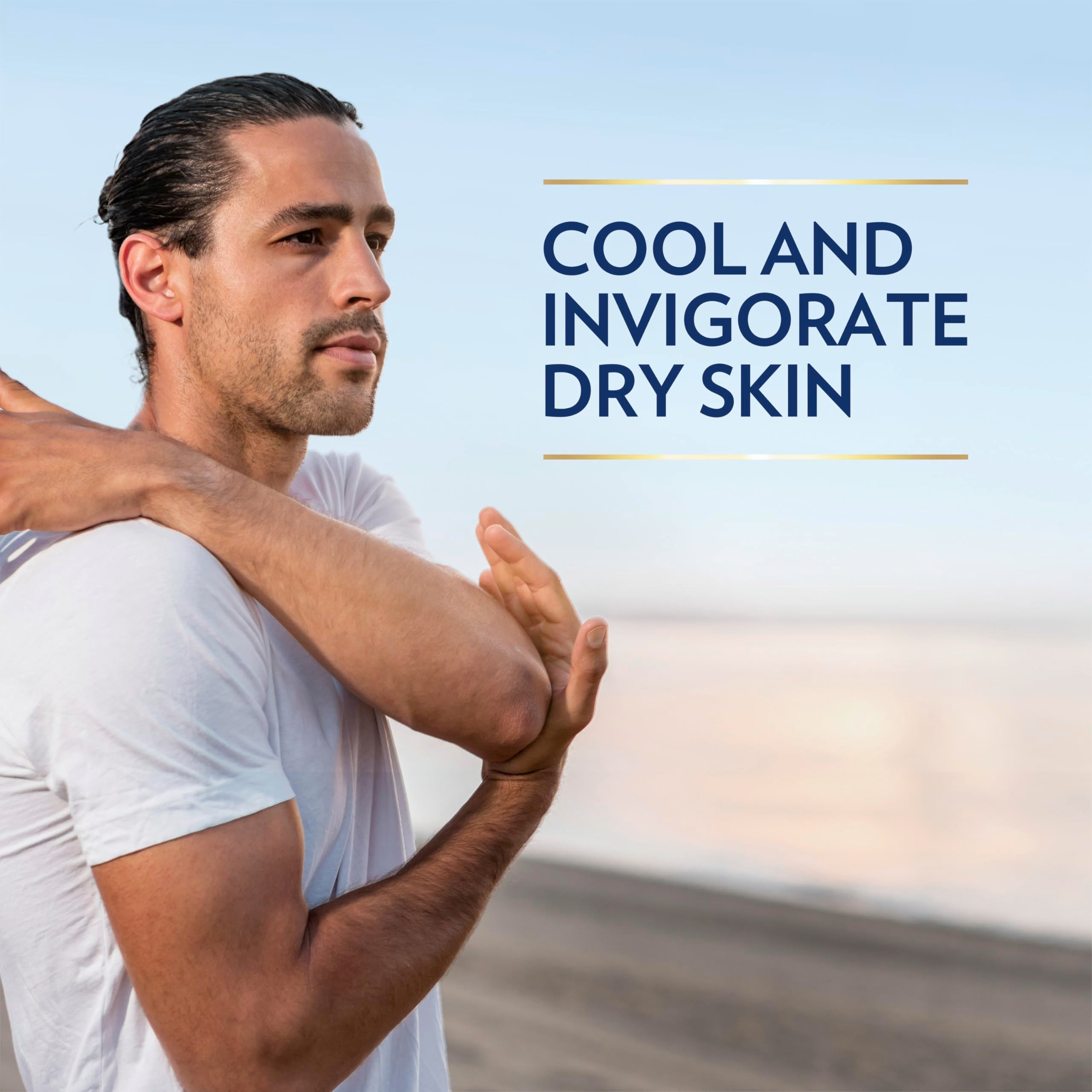 Menthol cooling moment from Vaseline Men Cooling Hydration for instant refreshment