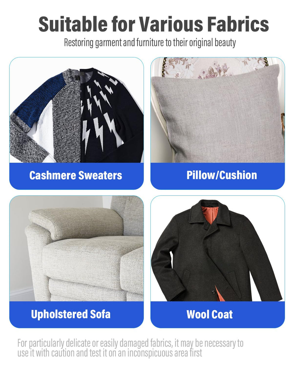 VASSON Cashmere Comb fiber-care for delicate knitwear and pills removal.
