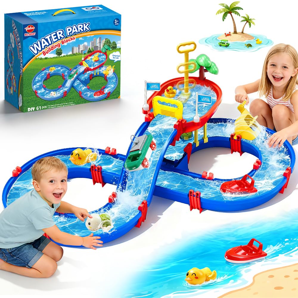 VATOS 2-Tier Water Table assembly for easy outdoor setup and creative play.