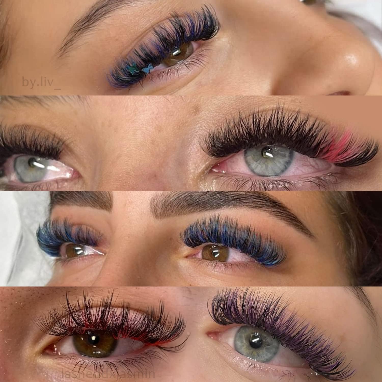 VAVALASH colored dark brown lashes kit for at-home styling.