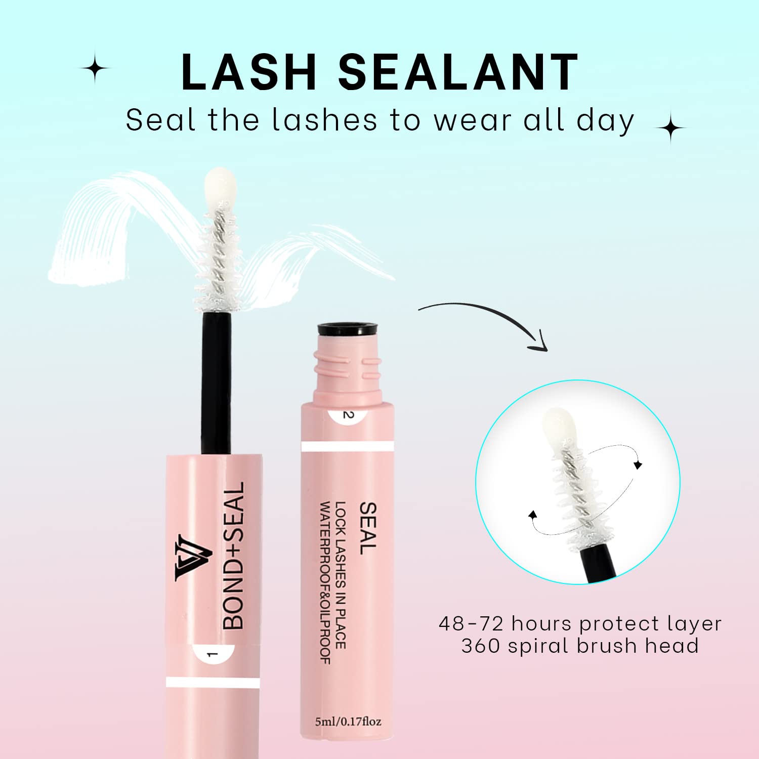 VAVALASH brush design spreads glue evenly for cluster picks.