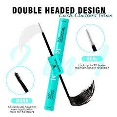 VAVALASH spiral brush bonds and seals for even application.