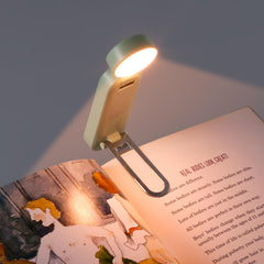 VAVOFO book light clip-on amber and cool white mode demonstrating versatility