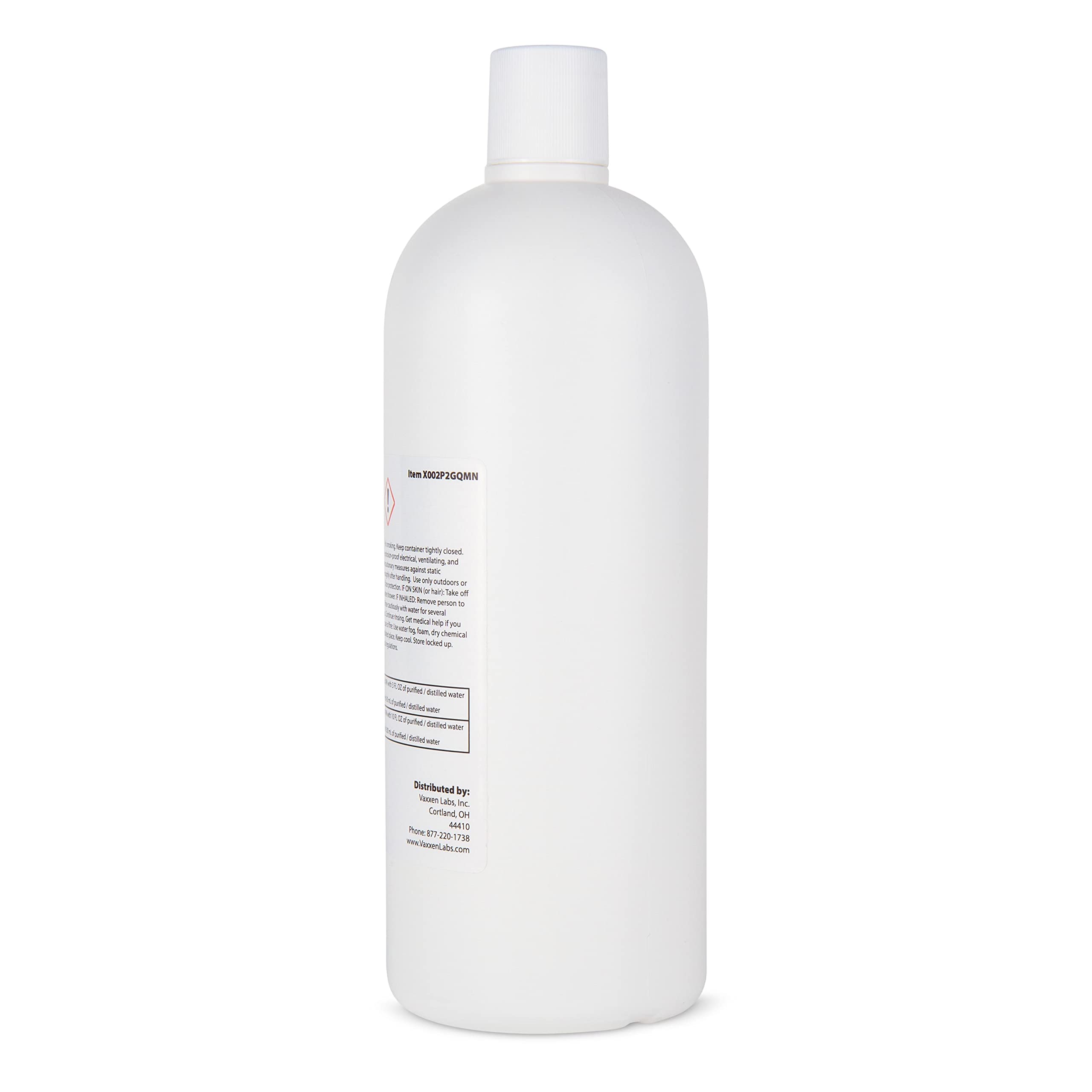 Vaxxen Labs Isopropyl Alcohol 99% poured onto a lint-free cloth for cleaning tasks.