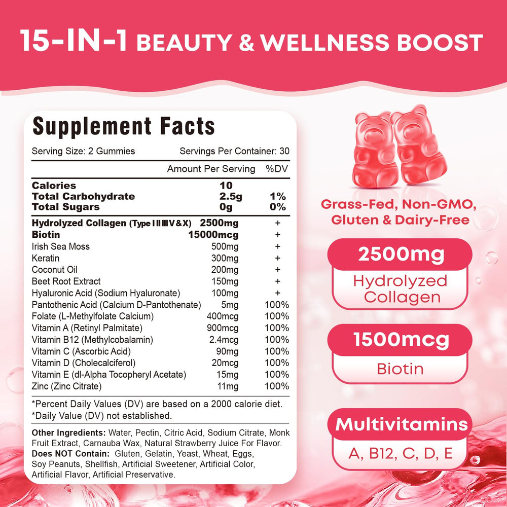 Vazatisi biotin and vitamin C blend aiding hair growth and antioxidant support