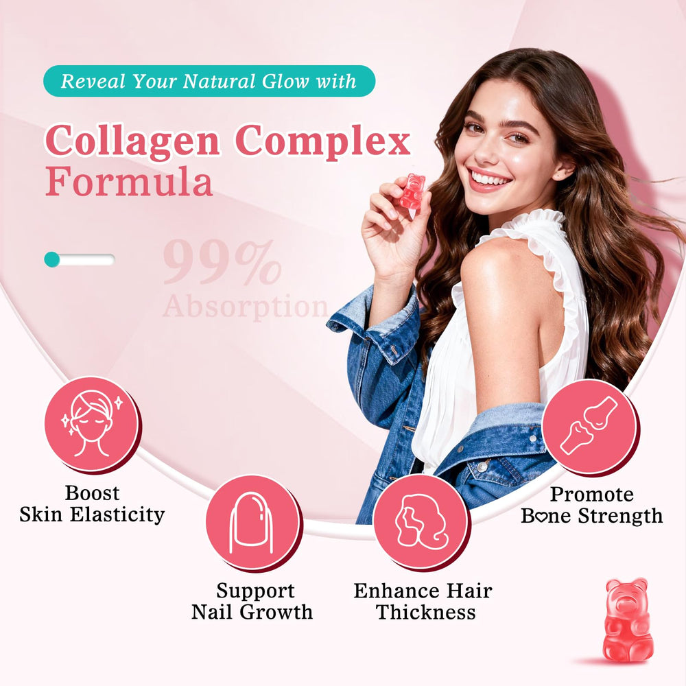 Vazatisi ingredients panel highlights collagen types and essential vitamins